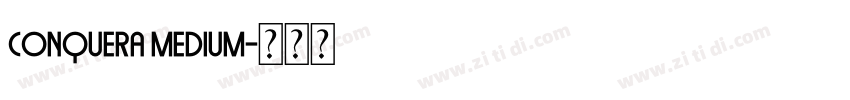Conquera Medium字体转换